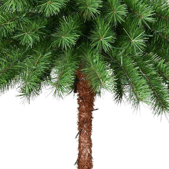 6ft. Pre-Lit Green Artificial Palm Tree with Clear Lights